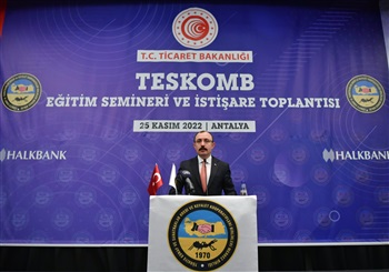 Ticaret Bakanı Muş, Antalya'da TESKOMB'un Toplantısına Katıldı