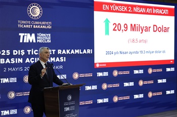 Ticaret Bakanı Ömer Bolat, Nisan Ayı Dış Ticaret Verilerini Açıkladı. - 02.05.2025