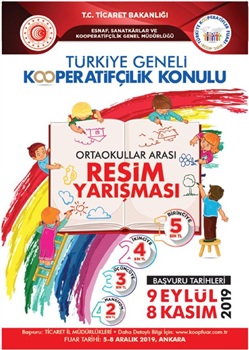 Ortaokullar Arası Kooperatifçilik Konulu Resim Yarışması 2019