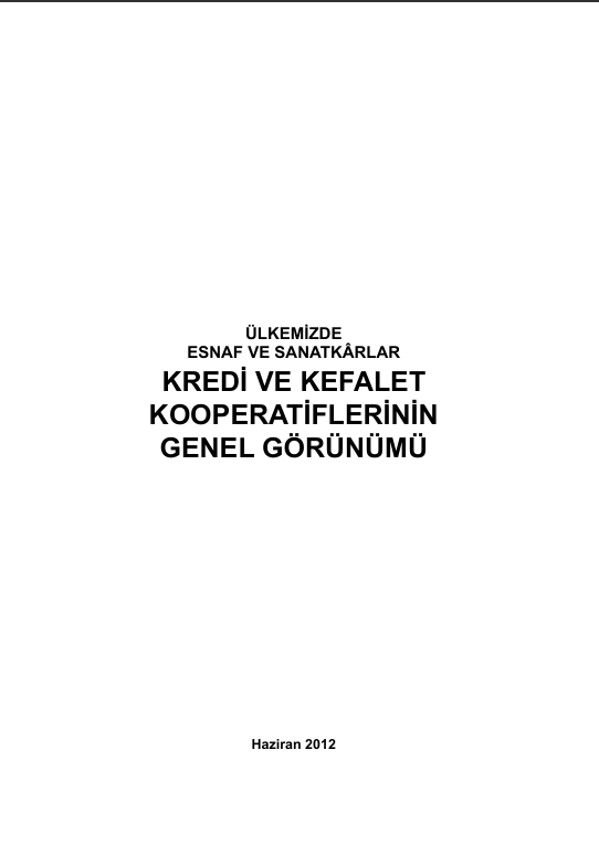 Esnaf Kredi Kefalet